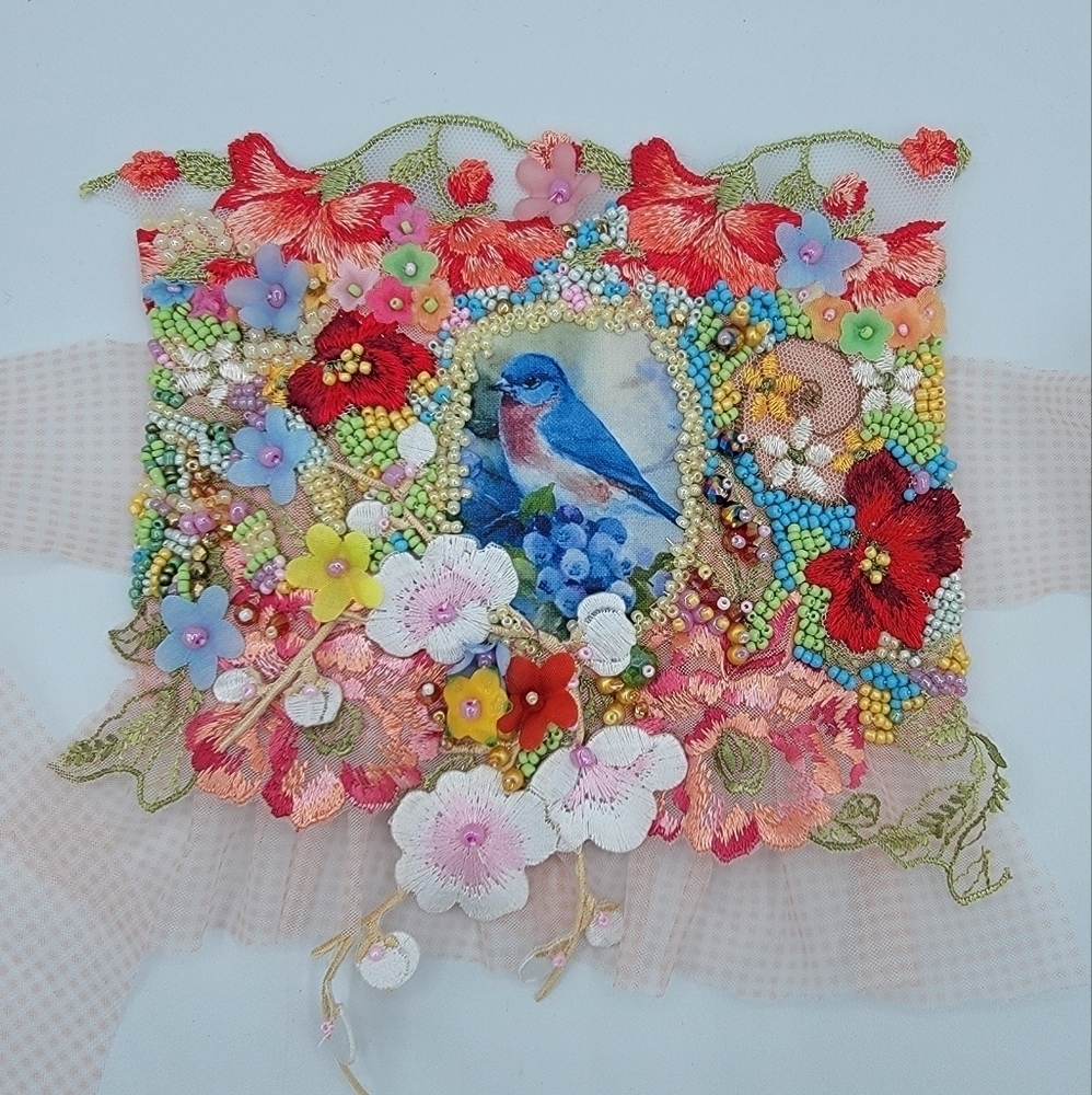 Bracelet Cuff Embroidery Adjustable #2029